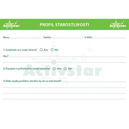 Pflegeprofil 100 Stück